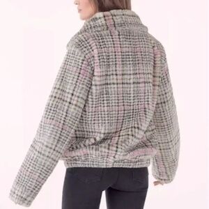 Splendid Tartan Zip Up Jacket
